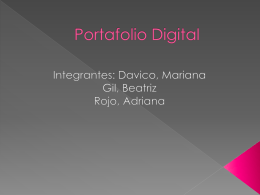 Portafolio Digital - Nuevas Tecnologías en el Contexto