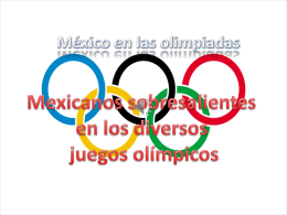 México en las olimpiadas