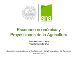 Seminario Escenario Económico Proyecciones Sectoriales