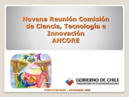 Innovación SUBTEL - Consejo Regional