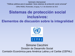 Sistemas de protección social inclusivos