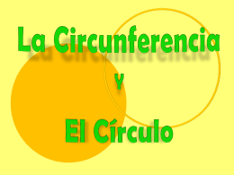 La Circunferencia y El Círculo.