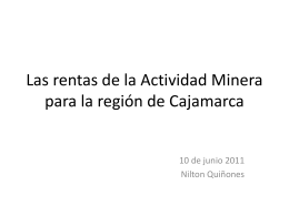 Diapositiva 1 - Gobierno Regional Cajamarca