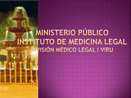 Ministerio Público de Medicina Legal