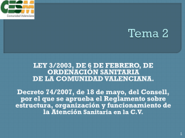 Tema 2 - Sindicato Médico de la Comunidad Valenciana CESM-CV.