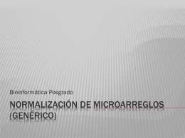 Microarrays Normalizacion MIDAS