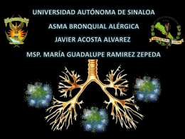 Asma Bronquial Alérgica