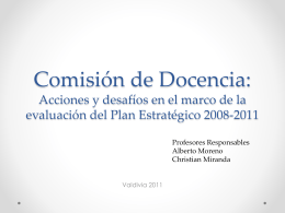 Comisión de Docencia: acciones y desafíos en el marco de la
