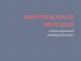 INVESTIGACION DE MERCADEO.