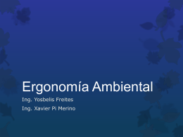 Ergonomía Ambiental - ERGONOMIA-Y-CIBERNETICA