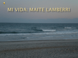 Mi vida: Maite Lamberri - Español con la Sra Lamberri