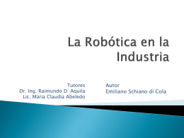 La Robótica en la Industria - materia