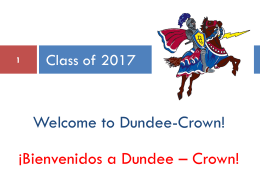 Charger Quest Presentation - Dundee-Crown High School
