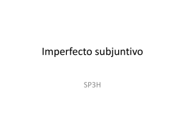 Imperfecto subjuntivo Vocabulario 4.1