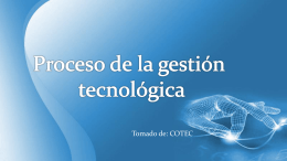Proceso de Gestion tecnologica - DCFR001-V2
