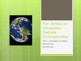 Pan American Universities Debate Championship