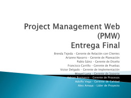 Project Management Web Entrega Inicial