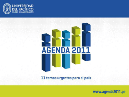 Regulación - Agenda 2011