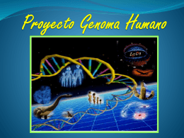 Presentación Proyecto Genoma Humano-1