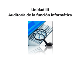 Unidad III Auditoria - uttn-tics