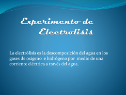 Experimento de Electrolisis (1)