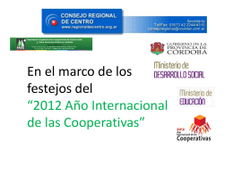 Diapositiva 1 - Consejo Regional de Centro