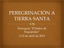 File - Tierra Santa 2013