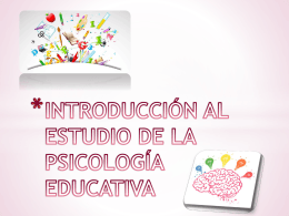 diana introducción al estudio de la psicología educativa