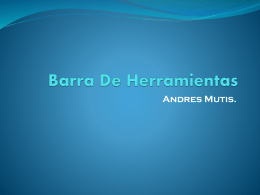 Barra de herramientas - Andres mutis (151795)