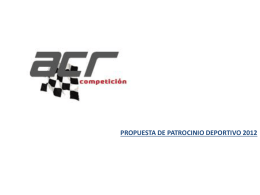 Proyecto 2012 - ACR Competición