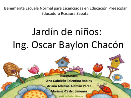 Jardín de niños Ing. Oscar Baylon Chacón