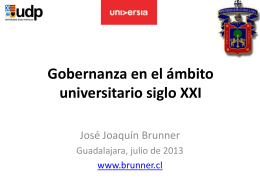 Gobernanza_07072013 - José Joaquín Brunner