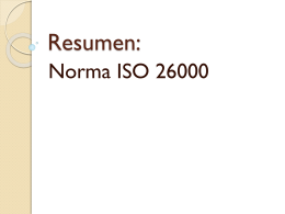 Resumen: Norma ISO 26000