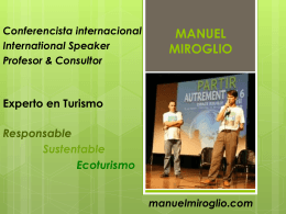 Presentación de PowerPoint - Manuel Miroglio, Conferencista
