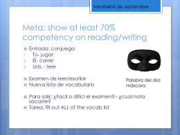 Meta: show at least 70% competency on reading/writing
