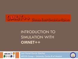 Introduction to simulation with OMNET++