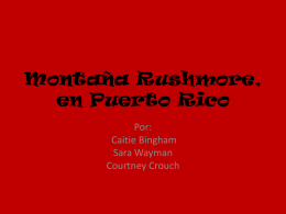 Montaña Rushmore, en Puerto Rico