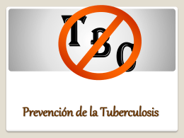Prevención de la Tuberculosis - conozco