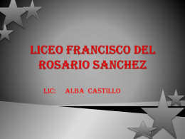 LICEO FRANCISCO DEL ROSARIO SANCHEZ