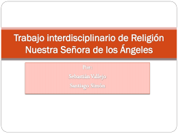 Trabajo interdisciplinario de Religión Nuestra - 1a