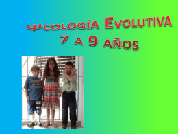 Psicología evolutiva 7-9 años.