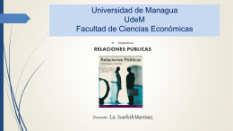 relaciones publicas - Profesora Scarleth Martínez