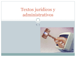 Textos jurídicos-administrativos