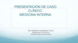 presentación de caso clínico. servicio de medicina interna