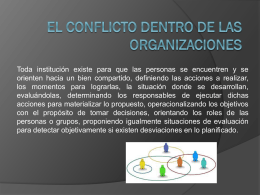 EL CONFLICTO DENTRO DE LAS ORGANIZACIONES (1).
