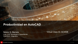 Productividad en AutoCAD - Virtual Class ID AC4596
