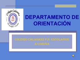 departamento de oreintación - Colexio Calasanz PP Escolapios