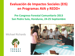Evaluación de Impactos Sociales (EIS) en
