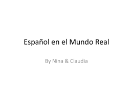 Español en el Mundo Real