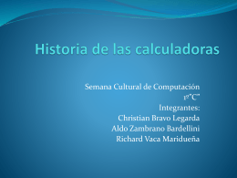 Historia de las calculadoras - 2010-UESJLS